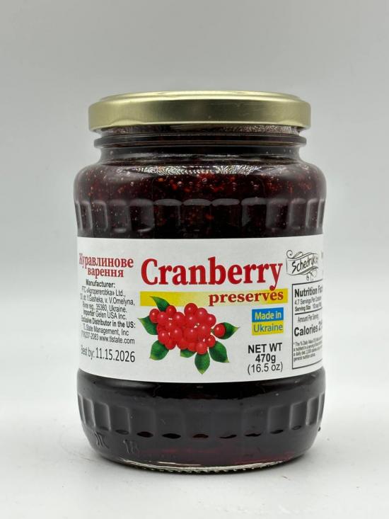Shedrik Cranberry Preserves 470g