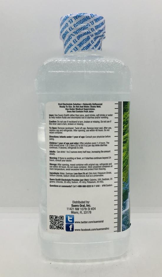 Suero Oral Naturally Unflavored 1L.