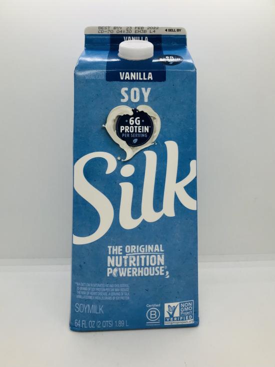 Silk Soymilk Vanilla 1/2 Gallon