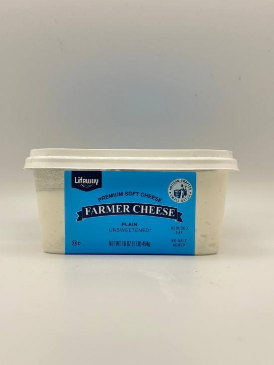 LIFEWAY PREMIUM Farmer Cheese Plain Unsweetened 454g