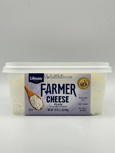 LIFEWAY Farmer Cheese Palin Unsweetened 454g
