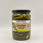 MARCOPOLO Cornichons with garlic, pepper and bay leaf 545g