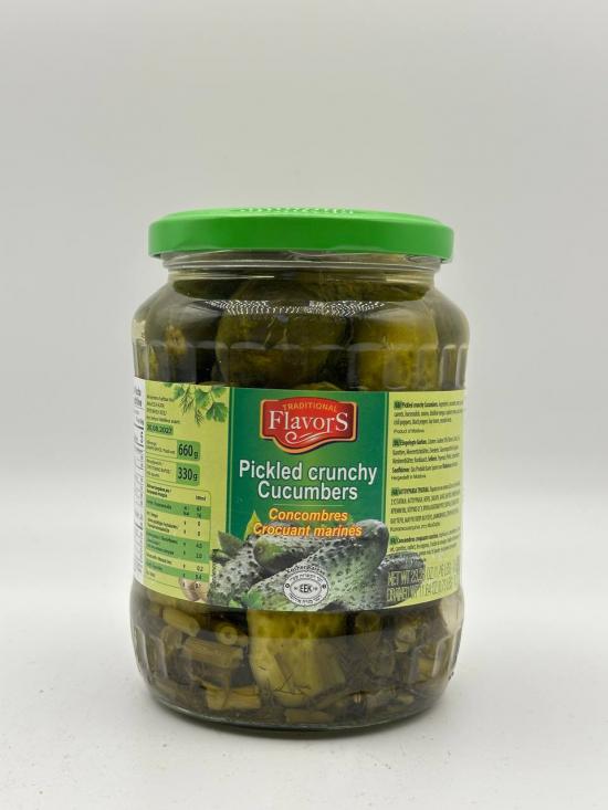 FLAVORS Pickled crunchy Cucumbers 660g