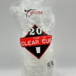 TYRONE CLEAR CUP 20PC